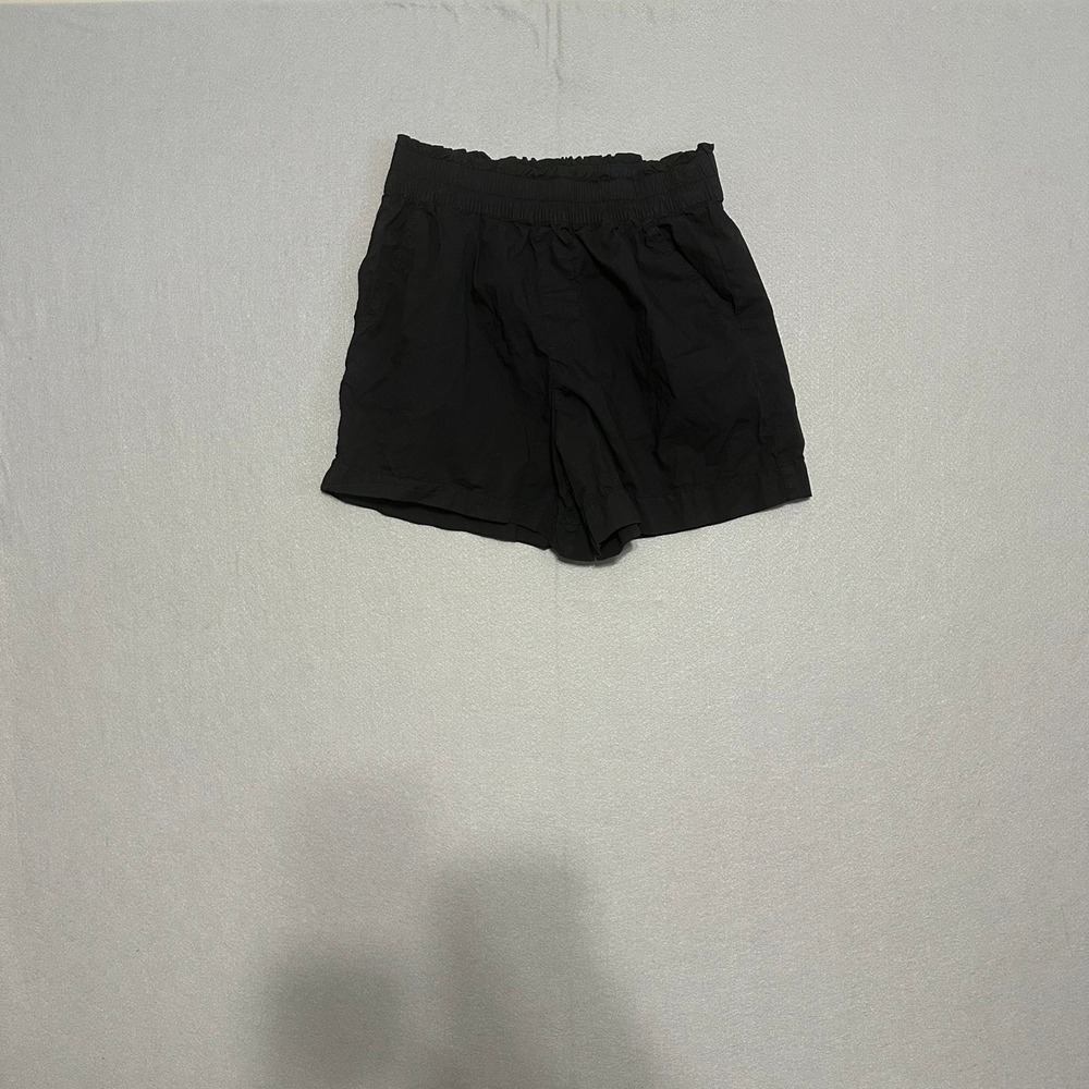 Aerie Womens Black Elastic Waist‎ Paperbag Shorts Small Casual Summer Loungewear